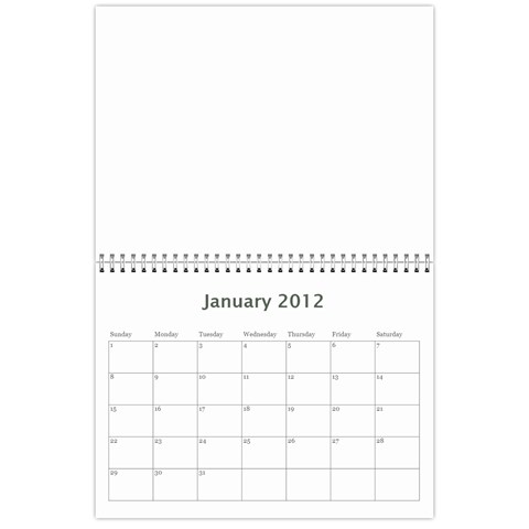 Chloes Calendar By Tiffany N Chloe Jan 2012