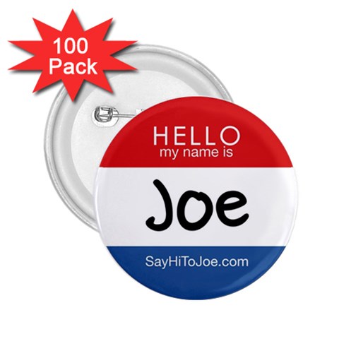 National  say  hi  To Joe  Day Buttons Front
