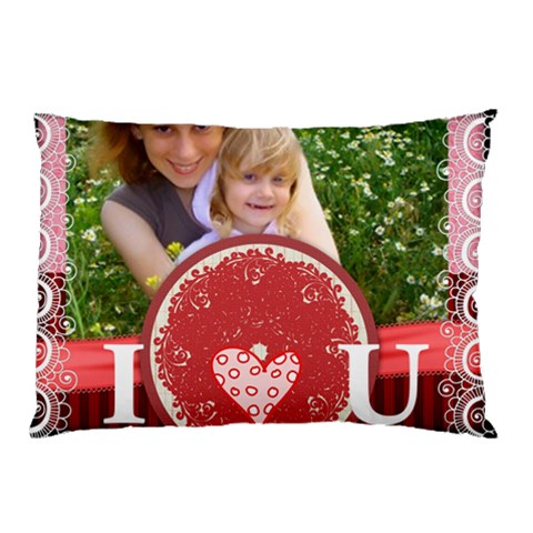 I Love You By Joely 26.62 x18.9  Pillow Case