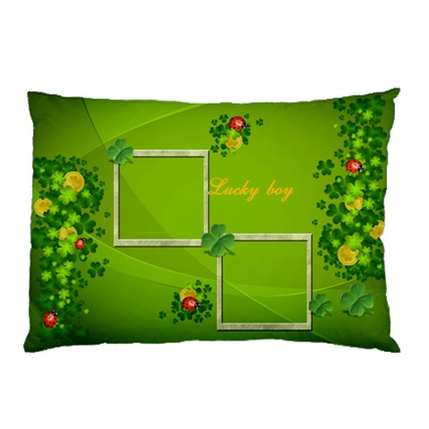 Lucky Boy Pillow Case By Elena Petrova 26.62 x18.9  Pillow Case