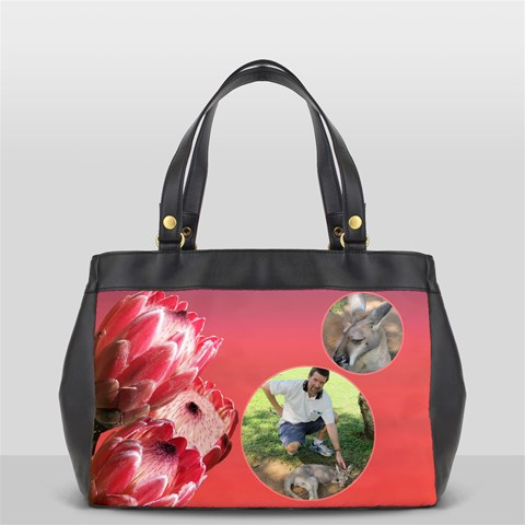 Protea Delight Oversized Office Bag By Deborah Front