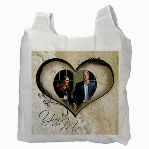 You & Me Always & Forever Recycle Bag By Catvinnat Back