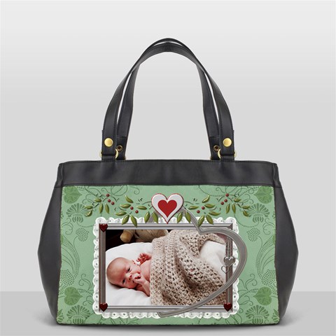 Heart Framed Oversize Office Handbag By Lil Front