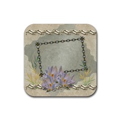 Neutral2 square rubber coaster - Rubber Coaster (Square)