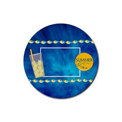 Summers Burst Round 4pk Coaster Set 1 - Rubber Round Coaster (4 pack)