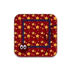 Primary Cardboard 4pk Coaster 1 - Rubber Square Coaster (4 pack)