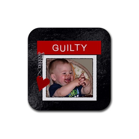 Guilty Square Coaster By Lil Front