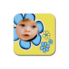 Little Boy Coaster - Rubber Coaster (Square)