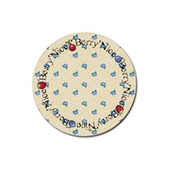 Berry Nice Coaster - Rubber Coaster (Round) Berry Nice Coaster - Rubber Coaster (Round)