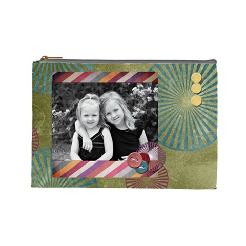 Large Cosmetic Bag Summer By Amanda Bunn Front
