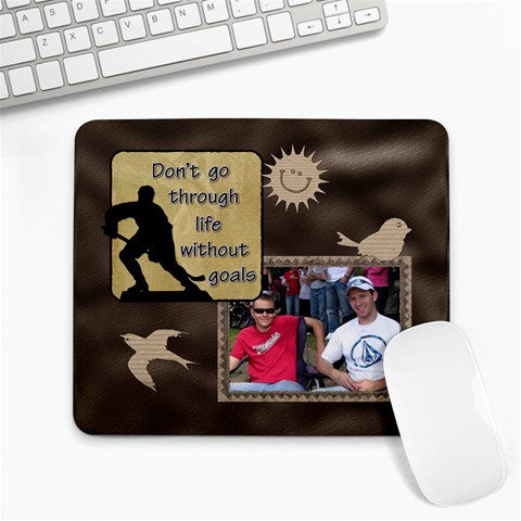 Hockey Large Mousepad By Lil Front