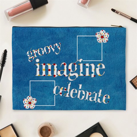 Celebrate May Xl Cosmetic Bag 1 By Lisa Minor Back