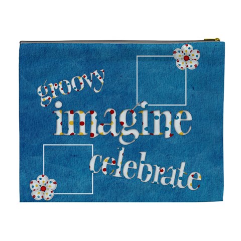 Celebrate May Xl Cosmetic Bag 1 By Lisa Minor Back