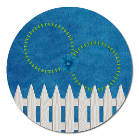 Celebrate May Round Magnet 2 By Lisa Minor Front