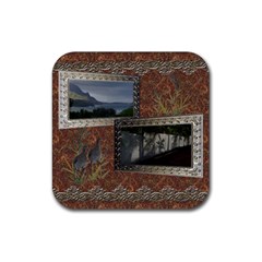 shadow frame  - Rubber Coaster (Square)