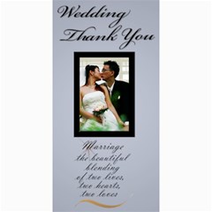Wedding Thank You 4x8 Card