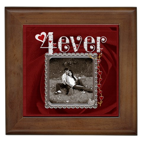 4 Ever Framed Tile By Lil Front