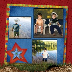 ABOUT A BOY FISHIN! - ScrapBook Page 12  x 12 