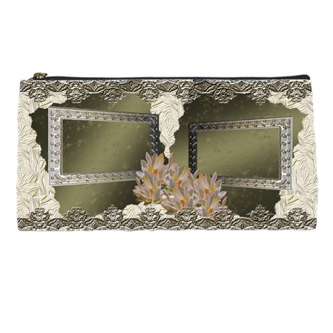Shadow Frame Neutral Pencil Case By Ellan Front