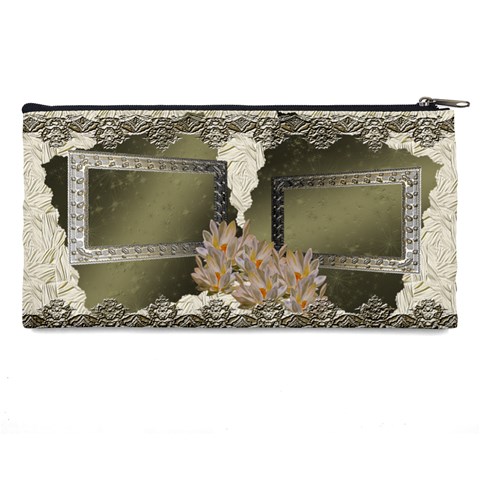 Shadow Frame Neutral Pencil Case By Ellan Back