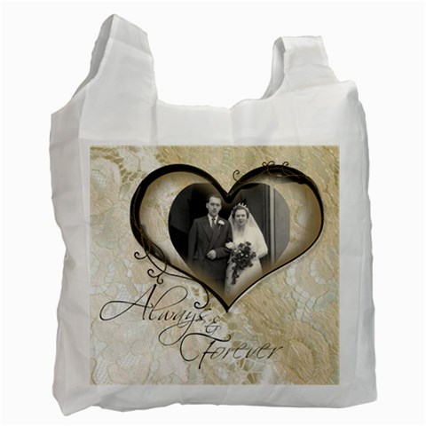 You & Me Always & Forever 2 Recycle Bag By Catvinnat Front