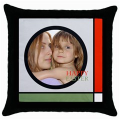 Happy easter (5 styles) - Throw Pillow Case (Black) Happy easter (5 styles) - Throw Pillow Case (Black)
