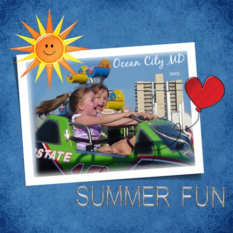 About A Boy Girls Page By Diann 12 x12  Scrapbook Page - 1