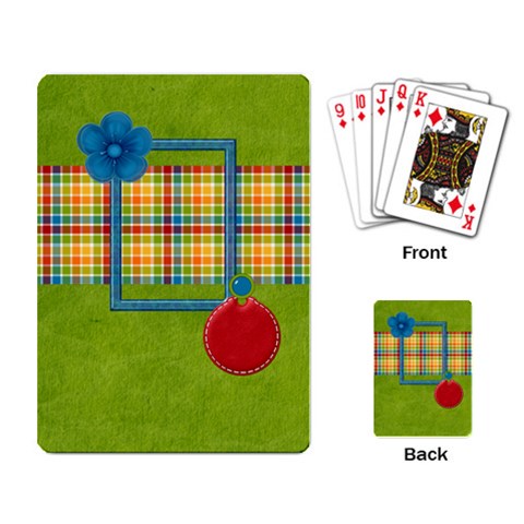 Celebrate May Playing Cards 2 By Lisa Minor Back