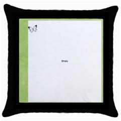 baby pillow - Throw Pillow Case (Black)