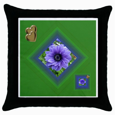 Two Hearts One Mind Throw Pillow By Deborah Front