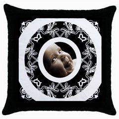 Oreo Cookie Throw Pillow - Throw Pillow Case (Black)