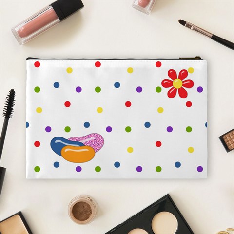 Jelly Bean Large Cosmetic Bag 1 By Lisa Minor Back