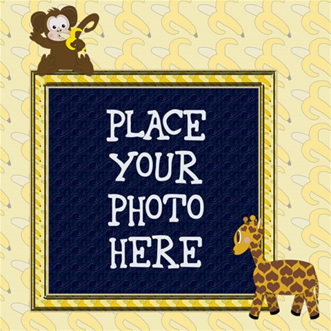 Zoo Animals Scrapbook Page 8x8 By Chere s Creations 8 x8  Scrapbook Page - 5