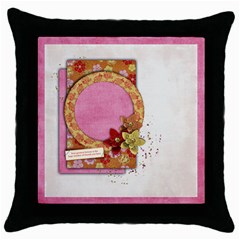 Fortune, Friends-Throw Pillow Case (Black)