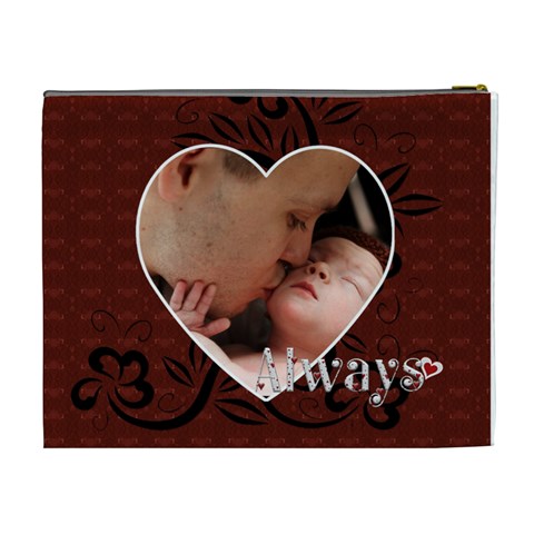 I Love You Always Xl Cosmetic Bag By Lil Back