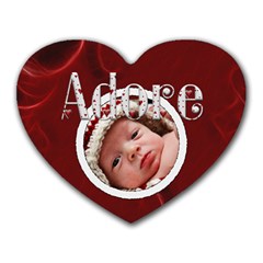 Adore Heart Shaped Mousepad - Heart Mousepad