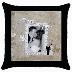 Our Day Throw Pillow Case - Throw Pillow Case (Black)