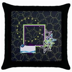 A Space Story Throw Pillow 1 - Throw Pillow Case (Black)