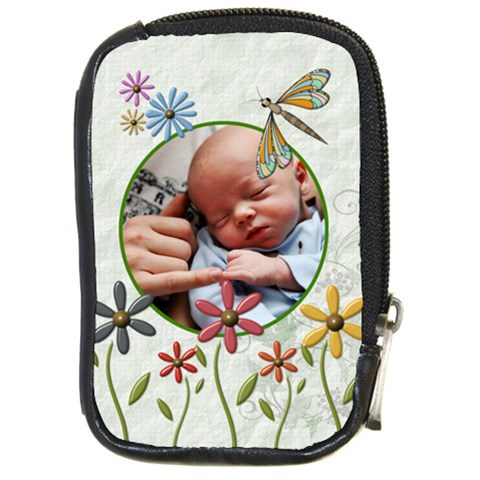 Pretty Nature Compact Leather Camera Case By Lil Front