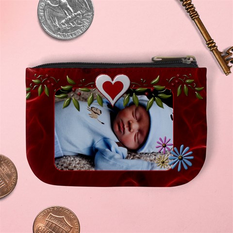 Love Red Mini Coin Purse By Lil Back