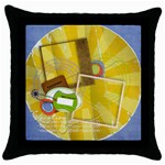 Vacation-Throw Pillow Case (Black)