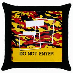 Camouflage-Throw Pillow Case (Black) 