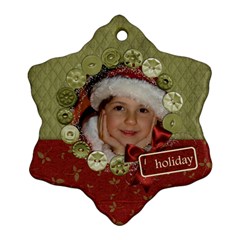 Holiday-Custom Snowflake Ornament (Two Sides) 