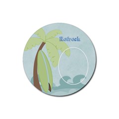 At the Beach: Refresh Coaster - Rubber Round Coaster (4 pack) At the Beach: Refresh Coaster - Rubber Round Coaster (4 pack)