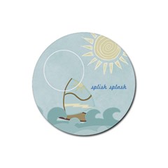 At the Beach: Splish Splash - Rubber Round Coaster (4 pack) At the Beach: Splish Splash - Rubber Round Coaster (4 pack)
