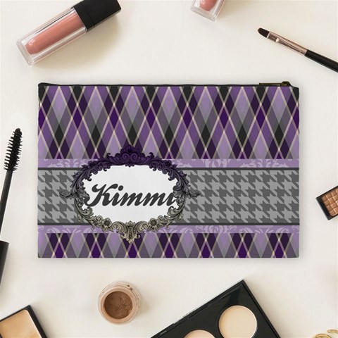 Royal Silhouette Large Cosmetic Bag By Klh Back