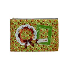 Floral Breeze-Custom Cosmetic Bag (M)  - Cosmetic Bag (Medium)