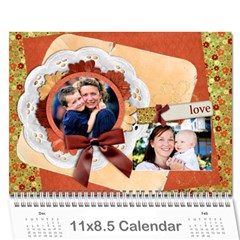 Floral Breeze- Custom Photo Calendar 11 x 8.5(12-Months) - Wall Calendar 11  x 8.5  (12-Months)
