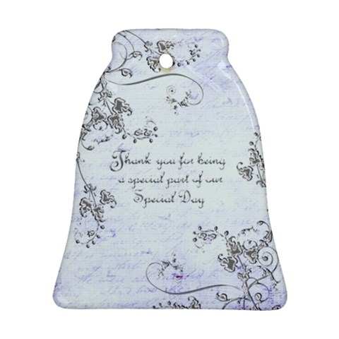 Wedding Favour Bell Ornament Double Sided By Catvinnat Front