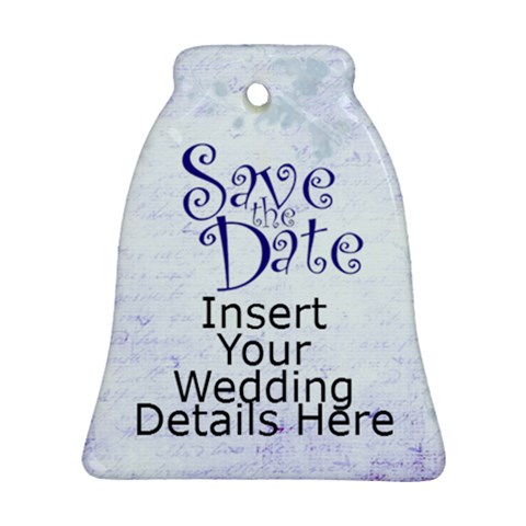 Save The Date Wedding Ornament Double Sided By Catvinnat Front